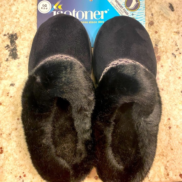 isotoner Shoes - Isotoner cross stitch detail slippers